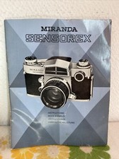 Ancienne Notice Appareil Photo Argentique Miranda Sensorex Vintage 