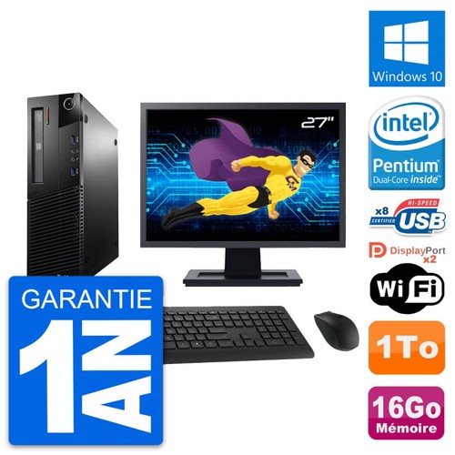 Lenovo m93p sff - pc, ecran