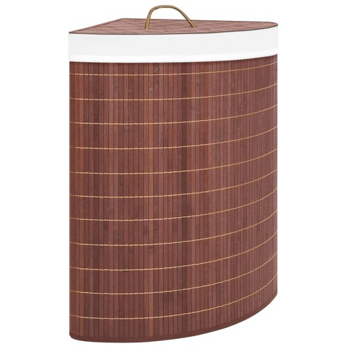 Panier linge angle bambou - panier, d'angle