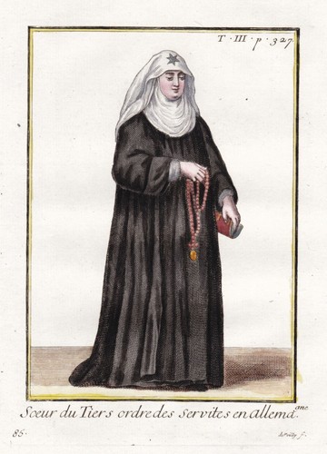 Servante ordre costume nonne - servante,