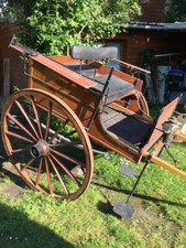 Charette Anglaise XIXème / ATTELAGE HIPPOMOBILE / FIACRE / CALÈCHE à CHEVAL