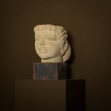 Sculpture tête femme - tête,