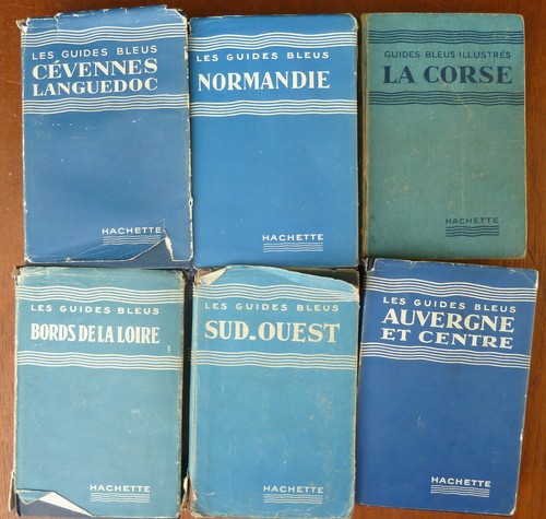 Lot ancien guides bleu - de, 6