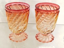 Paire VERRES BACCARAT rose