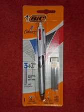 NOUVEAU BIC 4 Couleurs 3 + 1 HB neuf + 12 mines 0,7 mm