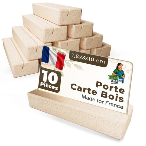 Portecartes table bois - table, en