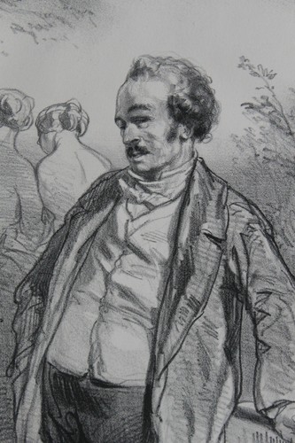 Gavarni lithographie originale - gavarni,