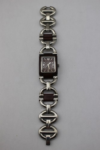 Fossil silver tone brown - f2,