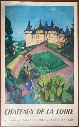 Affiche tourisme chateaux - affiche,