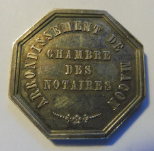 medaille jeton de notaire argent macon