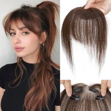 3D Thick Fringe Bangs Real