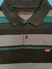 Polo Levi's Strauss & Co. LVC / Rare Striped Vintage Poloshirt Levis / Noir L