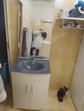 meuble vasque étagère miroir salle de bain