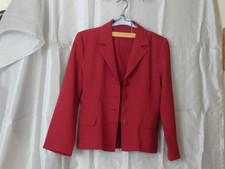 Ensemble Tailleur Veste Jupe Femme Taille 40 Rouge foncé PIMKIE