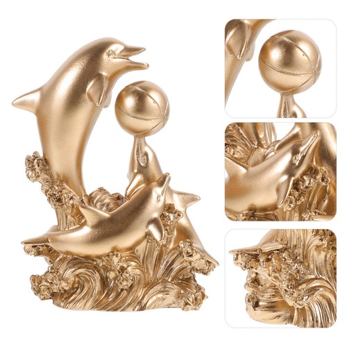 Figurine dauphin en resine - ,