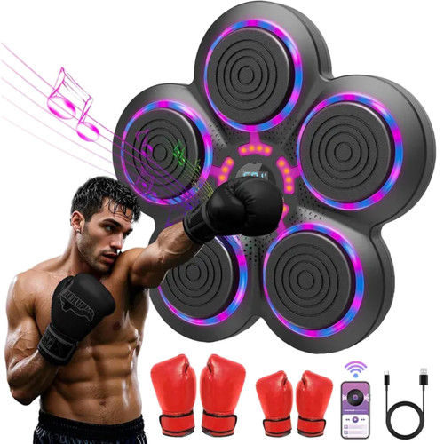 Machine boxe musicale led - boxe,