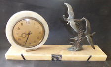 Pendule horloge en marbre à