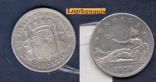 Espagne pesetas 1870 iii - espagne, 2