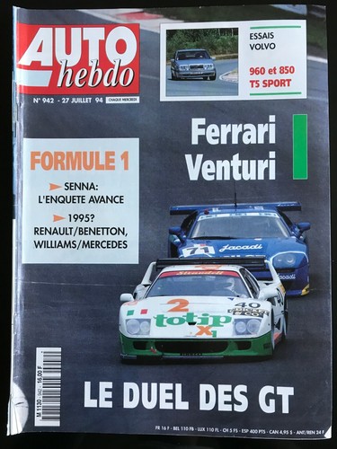 Auto hebdo 1994 ferrari - auto,