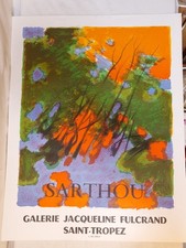 Affiche - Maurice-Élie Sarthou - Galerie Jacqueline Fulcrand - Saint Tropez