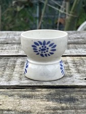 Coquetier diabolo en faïence