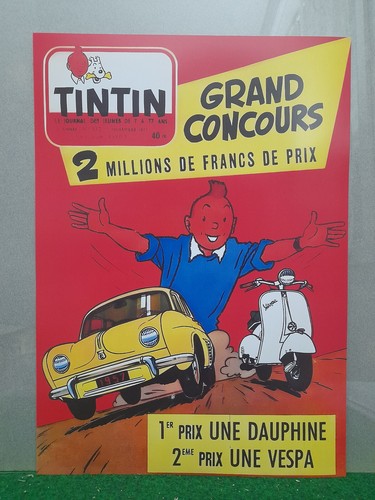 Tintin renault dauphine - tintin,