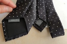 cravate soie noire MAC-TY comme neuve