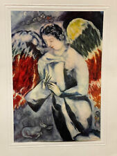 Impression Marc Chagall estampe Maeght éditeur 1959 Paris L'ange à la palette