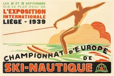 LièGE Ski Nautique 1939 Rf82