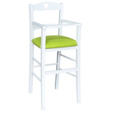 Chaise Haute En Bois Blanc