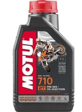 MOTUL Huile moteur 710 2 Temps moto sportive cross enduro 100% synthèse 1 litre