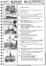 BERLIET / MOTEURS TYPE M 420 - 30 / RÉVISION CULASSES / FICHE TECHNIQUE de  1975