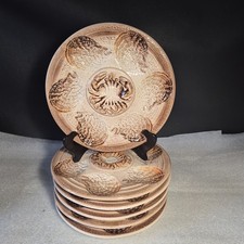 ?  6 assiettes a huitres atelier d'art du revernay