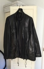 Veste cuir noire homme Mac Douglas T 60 comme neuve