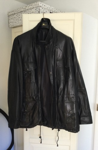 Veste cuir noire - , mac