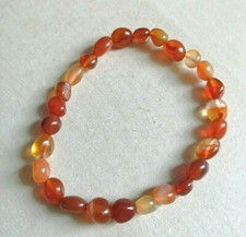 Bracelet grains cornaline vitalité, confiance