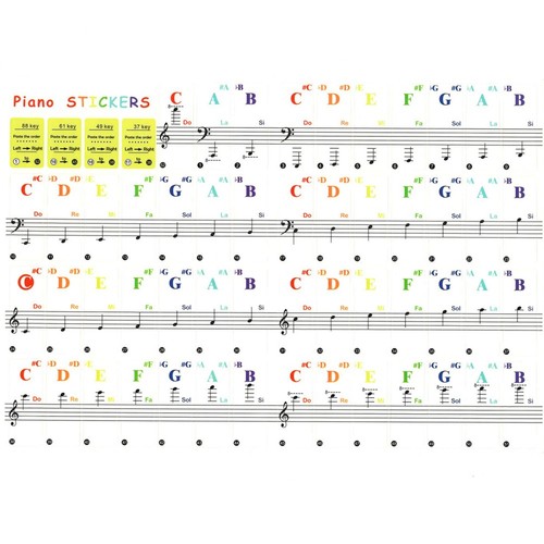 Transparent coloré piano - transparent,