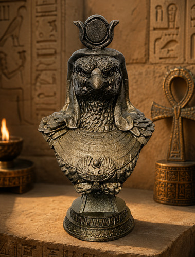 Buste dieu égyptien horus - buste,
