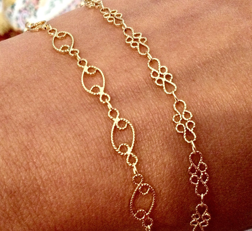 Lot bracelets plaqué 18k - bracelets,
