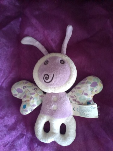 Doudou peluche papillon - peluche, hochet