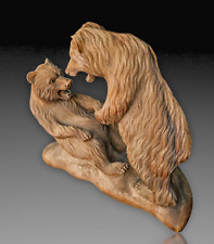 IMPORTANT GROUPE D'OURS BOIS FORET NOIRE OU AUTRES 57X54CM BEARS BLACK FOREST 