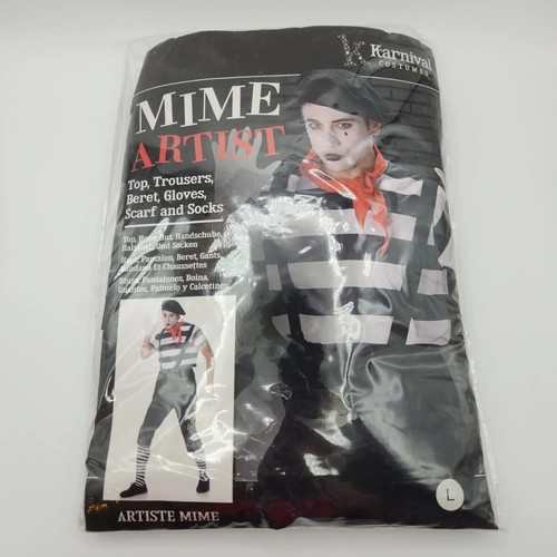 New mime costume french artist - new,