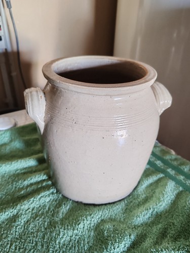 Ancien pot grès émaillé - pot,