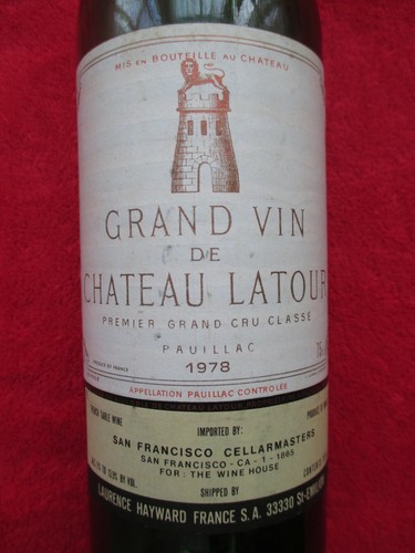 Château latour 1978 empty - château,
