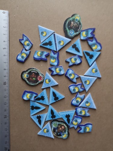 Pale blue tokens lot twilight - blue,