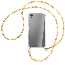 Collier pour Sony Xperia X chaîne en métal (O) Etui Coque silicone avec cordon