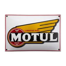 Plaque émaillée bombée  