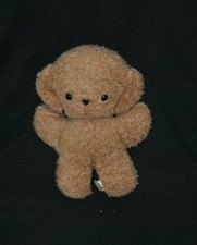 Peluche doudou ours chien mouton vintage HELEN brun marron caramel 27 cm TTBE