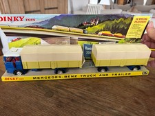 RARE DINKY TOYS CAMION MERCEDES-BENZ ET REMORQUE REF 917 BOITE MADE IN ENGLAND