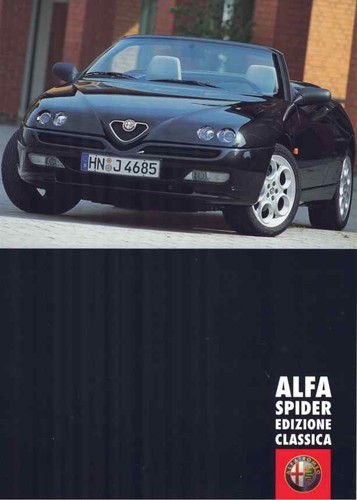 Brochure alfa romeo spider - brochure,